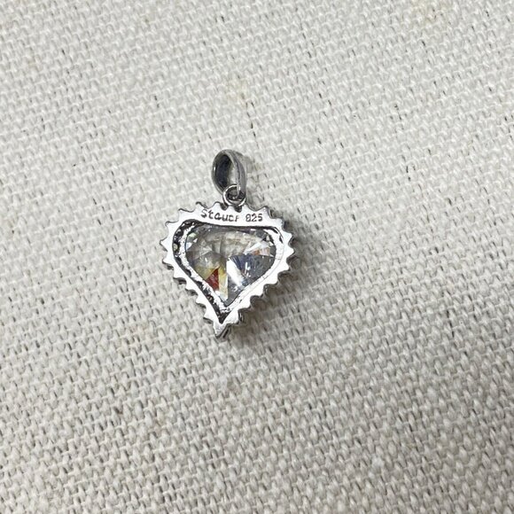 Stauer‎ Sterling Silver Cubic Zirconia Heart Pendant Vintage 925 CZ - Picture 6 of 11